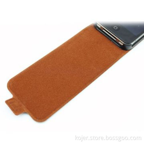 Leather Case for Apple's iPhone 4, with Magnetic Tab, Fine Electronic Embossed Fake Lines